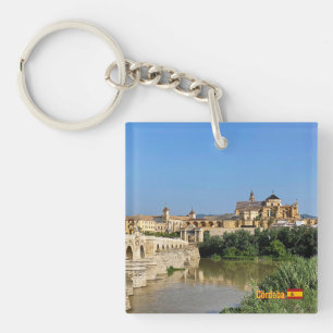 Llavero Hermoso panorama de Córdoba en España, viaje