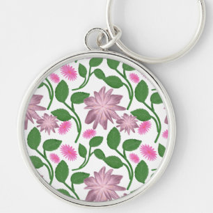 Llavero Hermoso patrón floral colorido