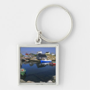 Llavero Hermoso pueblo de Peggy's Cove con puerto