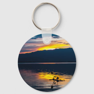 Llavero Hermoso Sunset Escenario Paisaje Fotográfico Arte