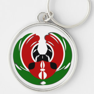 Llavero Hermoso tapiz keniano: mariposa de bandera keniana