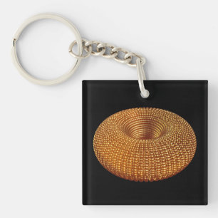 Llavero Hermoso Toro Dorado