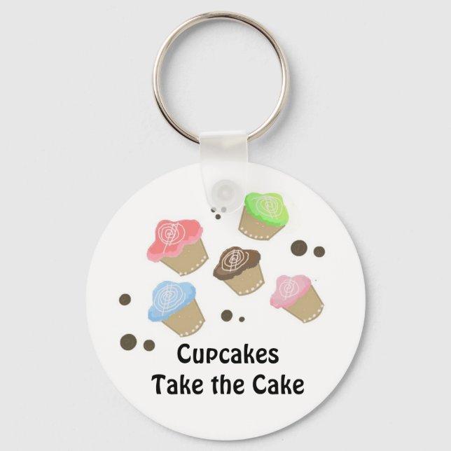 Llavero Hermosos Mini Cupcakes (Anverso)