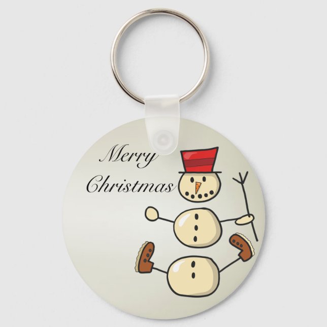 Llavero Hermosos Navidades encantadores Snowman (Anverso)
