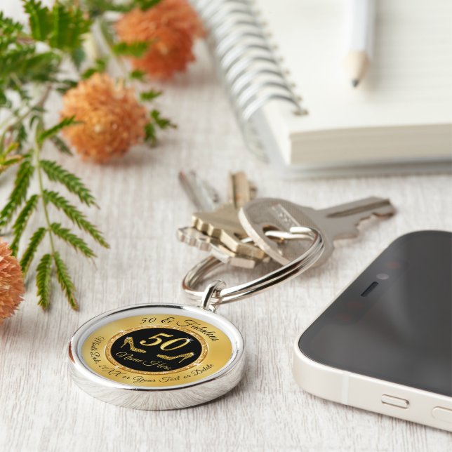 Llavero Hermosos regalos personalizados de cumpleaños núme (Lado)