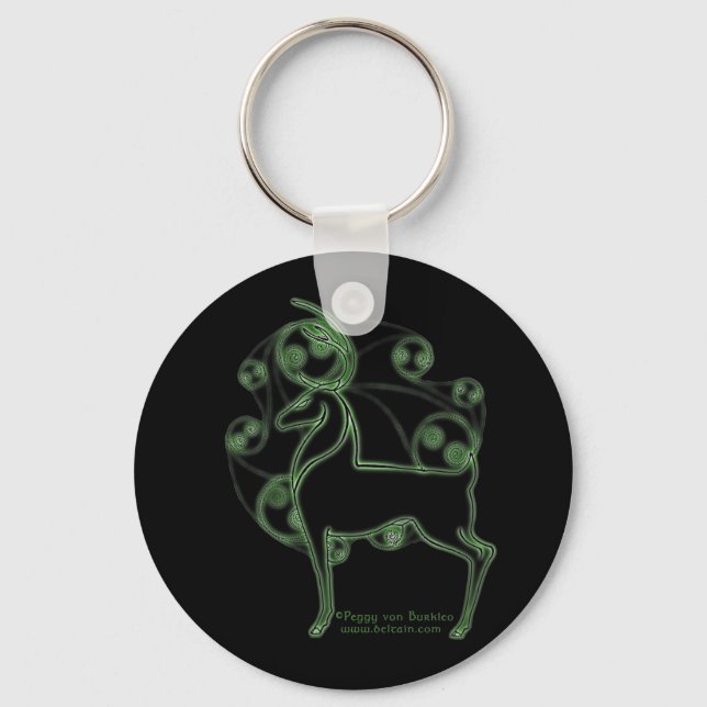 Llavero Herne Celtic Deer Keychain, negro (Anverso)