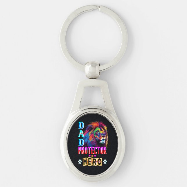 Llavero Héroe del protector de papá (Anverso)
