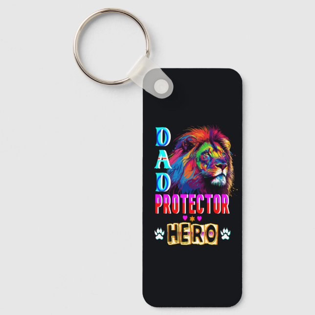 Llavero Héroe del protector de papá (Anverso)