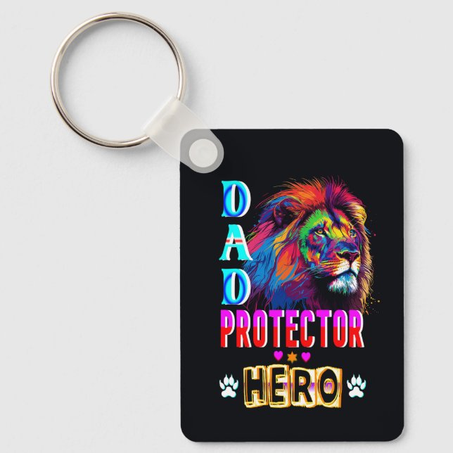 Llavero Héroe del protector de papá (Anverso)