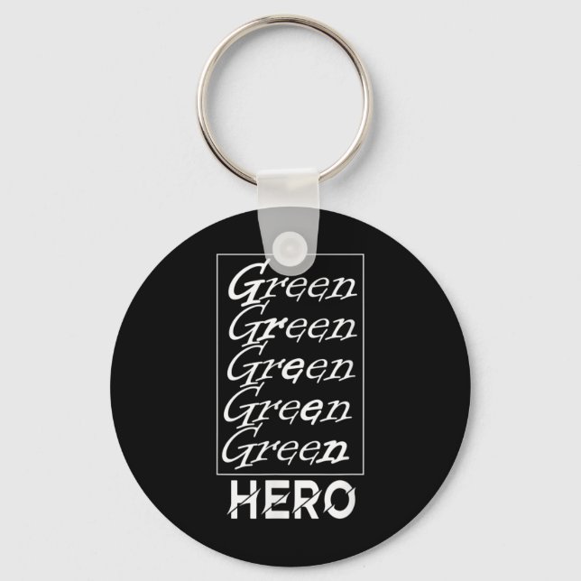Llavero Héroe Verde - Para la Protección del Medio Ambient (Anverso)