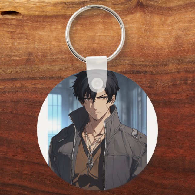 Llavero "Héroes de Anime: Postura de batalla" (Reverso )