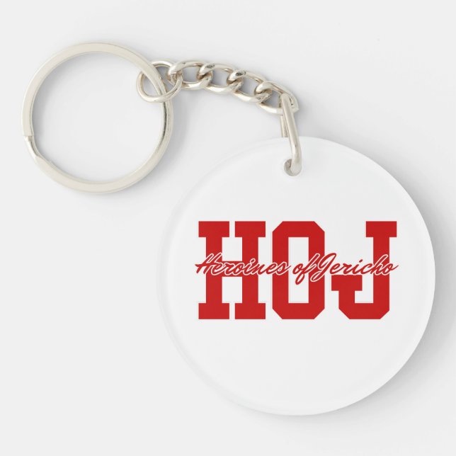 Llavero Heroína de la cadena de claves de Jericó para el H (Frente)