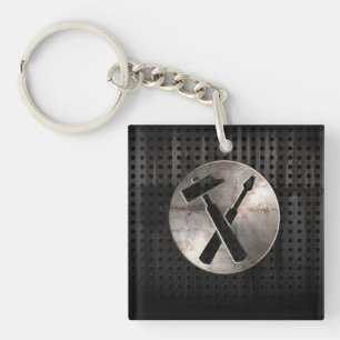 Llavero Herramientas de carpintero rígido