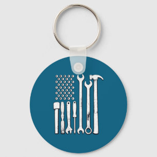 Llavero Herramientas de Mecánico Bandera Americana EEUU