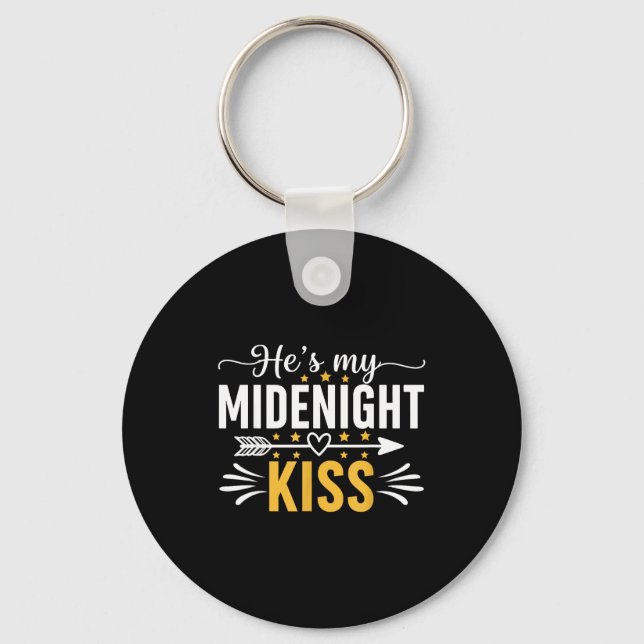 Llavero He's My Midnight Kiss Happy New Year Nye Matching  (Anverso)