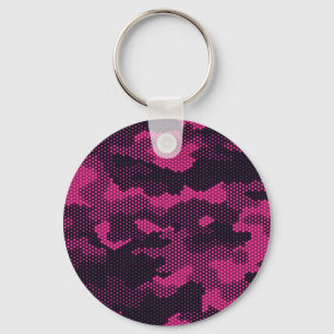 Llavero Hexagonal de camuflaje, fondo de textura militar