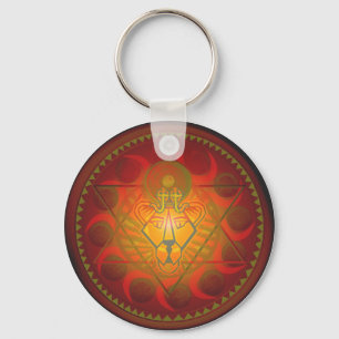 Llavero hexagrama solar sekhmet