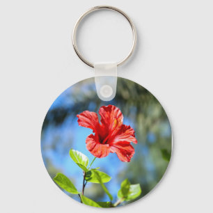 Llavero Hibisco Rojo