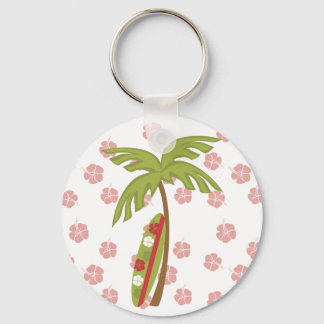 Llavero Hibiscus Surfboard