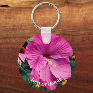 Llavero Hibiscus Y Amigos De Las Flores Personalizados