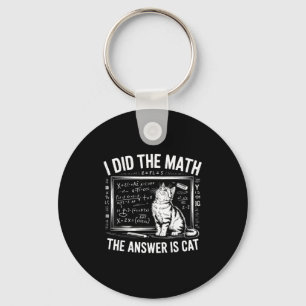 Llavero Hice Matemáticas La Respuesta Es Gato Matemáticas 