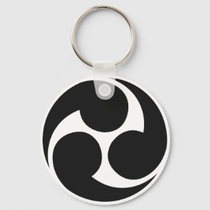 Llavero Hidari Mitsudomoe 左 三 つ 巴 Taiko Keychain