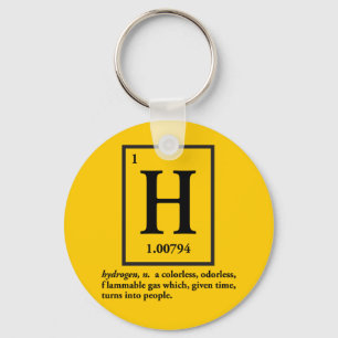 Llavero hidrógeno - un gas que da vuelta en gente