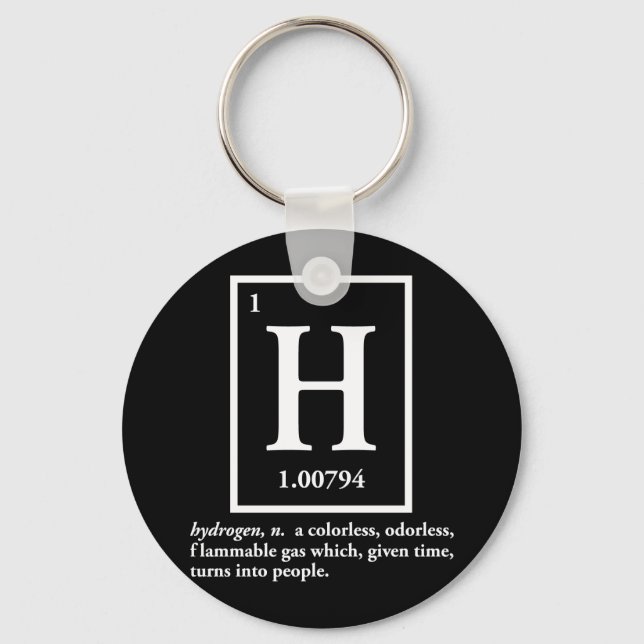 Llavero hidrógeno - un gas que se convierte en personas (Anverso)