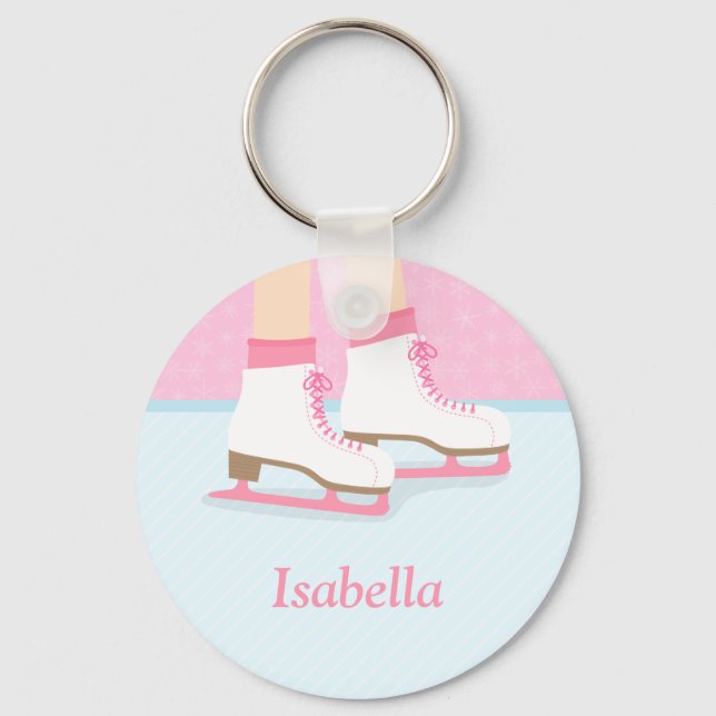 Llavero Hielo Skates Skate Rink Para Chicas (Anverso)