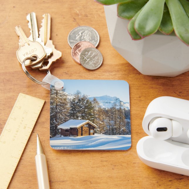 Llavero Hielo y nieve | Alpes suizos de cabina de invierno (Escritorio )