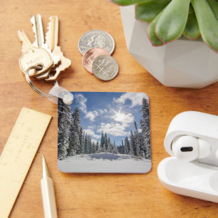 Llavero Hielo y nieve   Sunrise Winter Snow Alberta, Canad