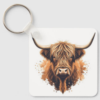 Llavero Highland Coo Keyring