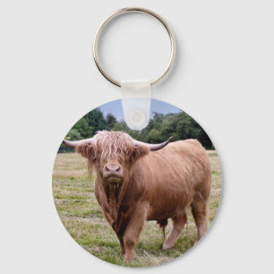 Llavero Highland Cow Keyring