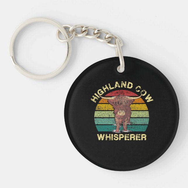 Llavero Highland Cow Whisperer (Frente)