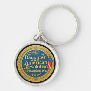 Llavero Hija de la Revolución Americana Descendiente Patri