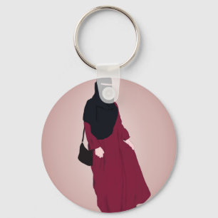 Llavero Hijabi - Muslimah - Dibujo a mano con hijab - Niqa