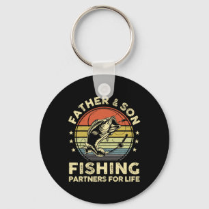 Llavero Hijo del padre de la camiseta de pescadores que co