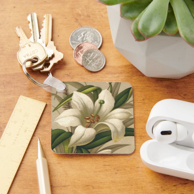 Llavero Hijos de Semana Santa, flores victorianas en flor (Escritorio )