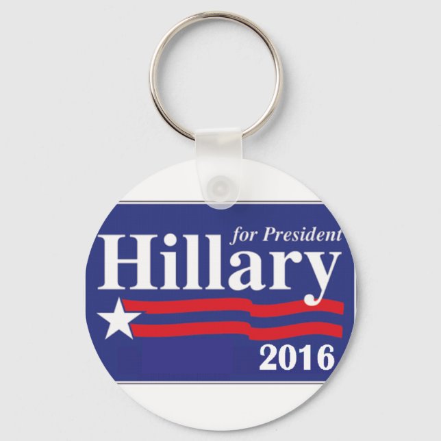 Llavero Hillary Clinton para la presidencia 2016 (Anverso)