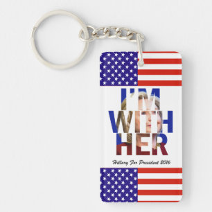 Llavero Hillary Clinton por la Presidencia