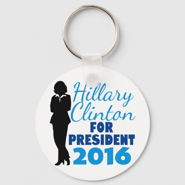 Llavero Hillary Clinton Silhouette (Anverso)