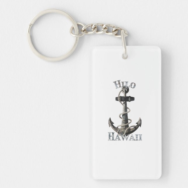 Llavero Hilo Hawaii Vacation Nautical Anchor Sailing (Frente)
