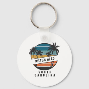Llavero Hilton Head Retro Carolina del Sur Surfboard Surfi