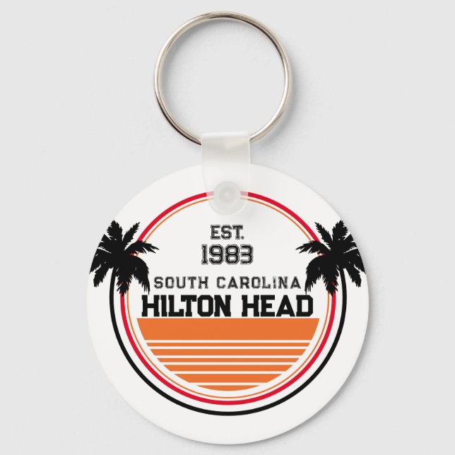 Llavero Hilton Head South Carolina - Retro Vintage 60s (Anverso)