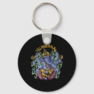 Llavero Hindu Ganesha Dios Elefante Espiritual Yoga Medita