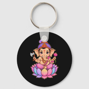 Llavero Hindu Ganesha Puja Dios Elefante India Meditación 