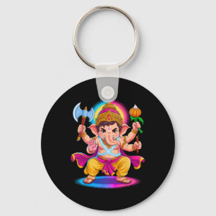 Llavero Hindu Ganesha Puja Dios Elefante India Meditación