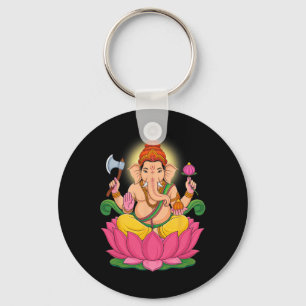 Llavero Hindu Ganesha Puja Dios Elefante India Meditación