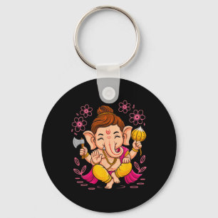 Llavero Hindu Ganesha Puja Dios Elefante India Meditación 