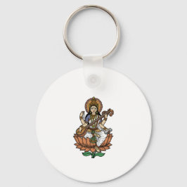 Llavero Hindu Goddess Saraswati